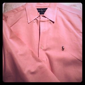 Pink Ralph Lauren long sleeve dress shirt